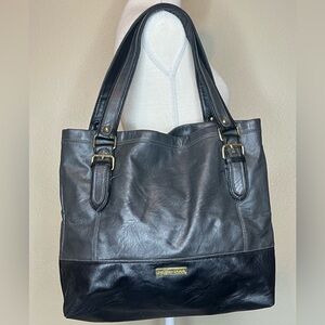 Christian Siriano for Payless Tote Bag‎ Faux Leather Black and Grey